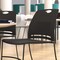 Flash Furniture Black Plastic Stack Chair with Steel Sled Base RUT-NC499A-BK-GG - alternate 6